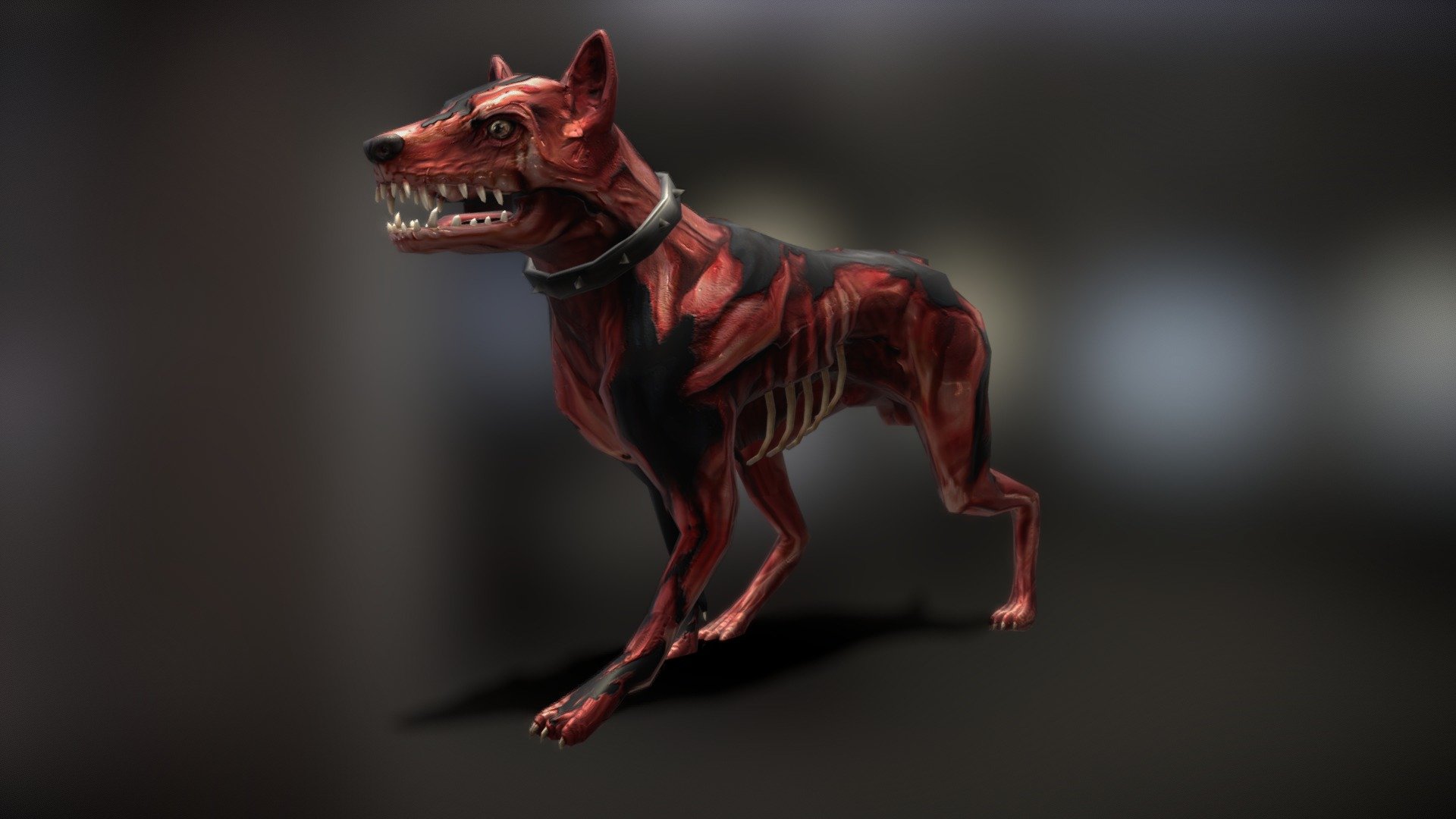 3DRT Zombie Dog Buy Royalty Free 3D model by [7c34d56
