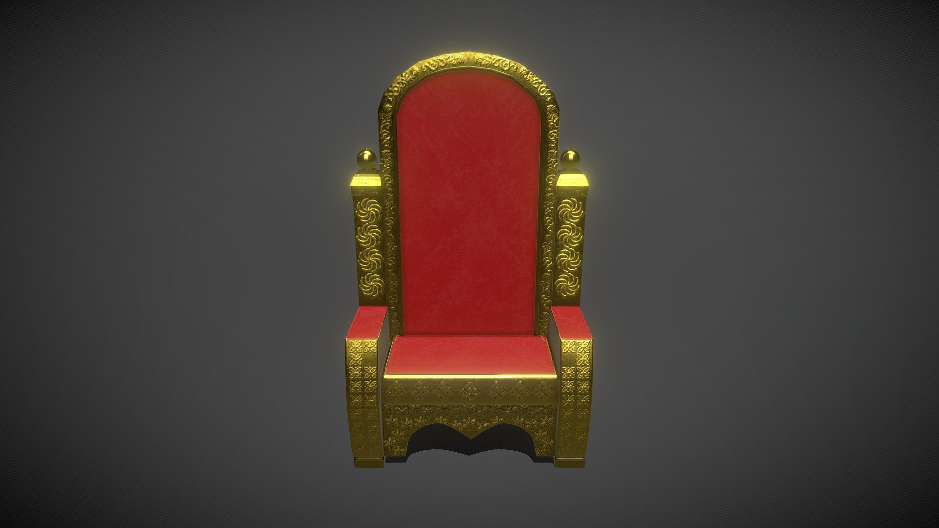 Throne Chair - Download Free 3D model by ronchoqa [7c37bef] - Sketchfab