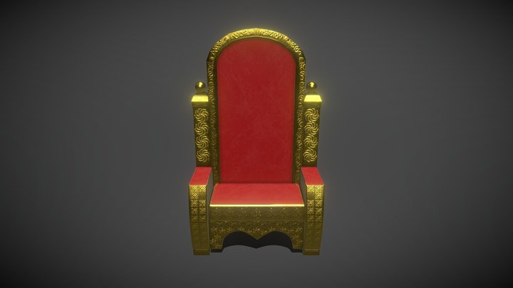Throne Chair 3D Model