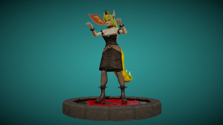 Bowsette 3D Model