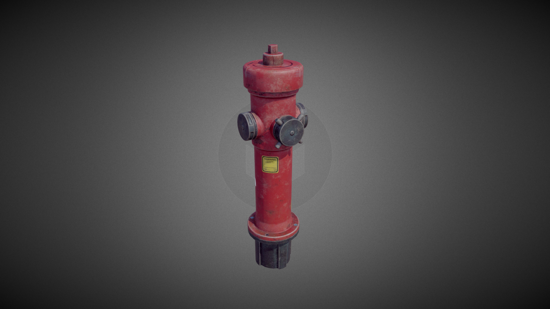 3D model Fire Hydrant - This is a 3D model of the Fire Hydrant. The 3D model is about a red fire hydrant.