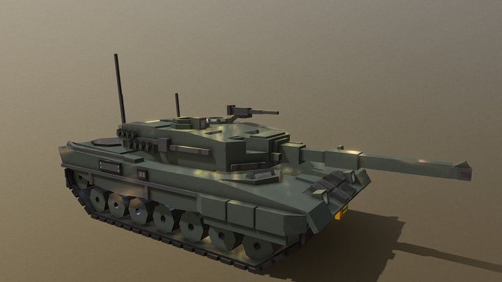 Leopard 2a4 3D Model