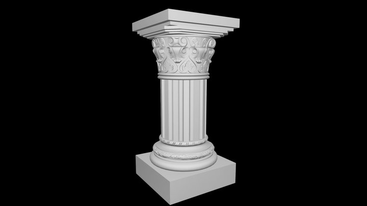 Пьедестал PT-003 3D Model