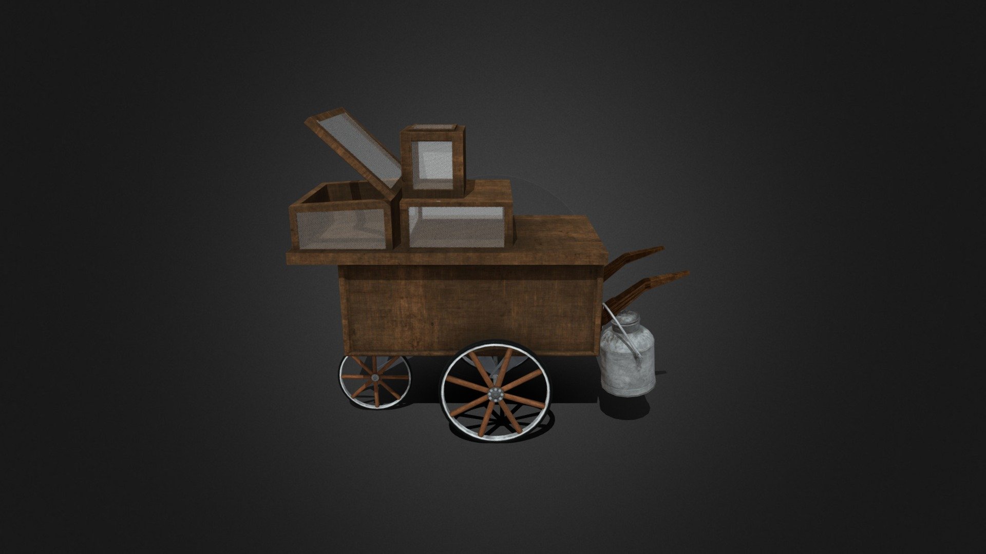 Vintage Stall_v2 - 3D model by sohamkode04 [7c3bfd8] - Sketchfab