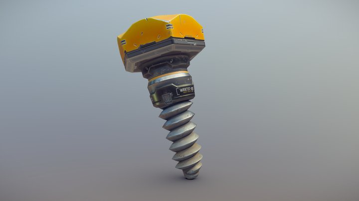 2m tall bolt 3D Model