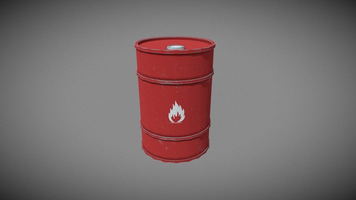 Oil Barrel - Asset 3D Model