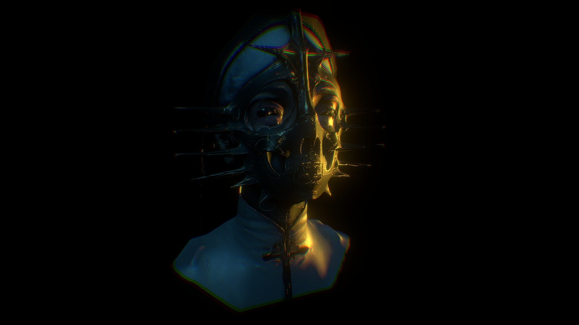 Head with mask v2 - Download Free 3D model by ALTEREGO (v.a.c.u.u.m ...