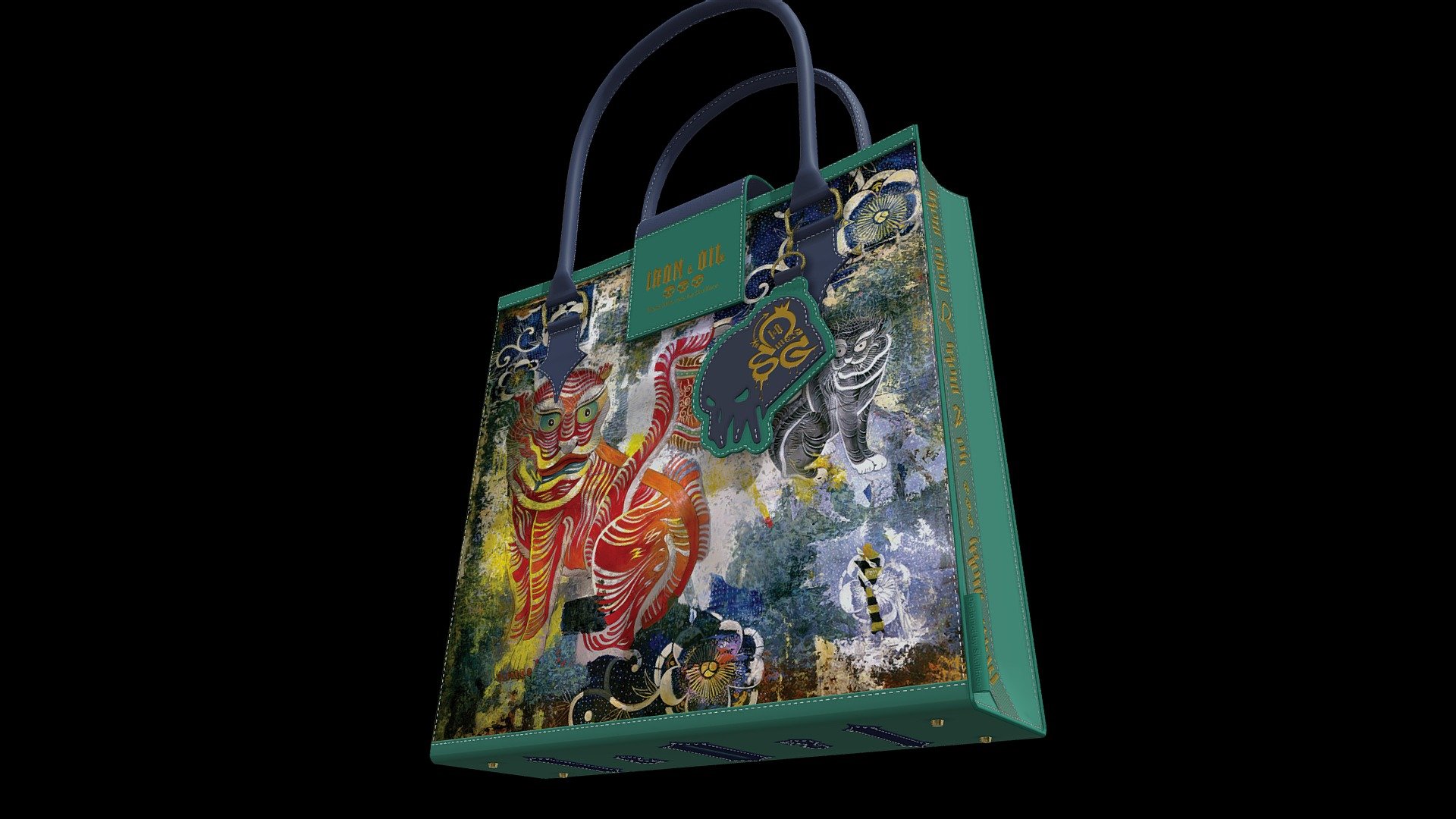 Tiger bag — Sketchfab embed 3D viewer