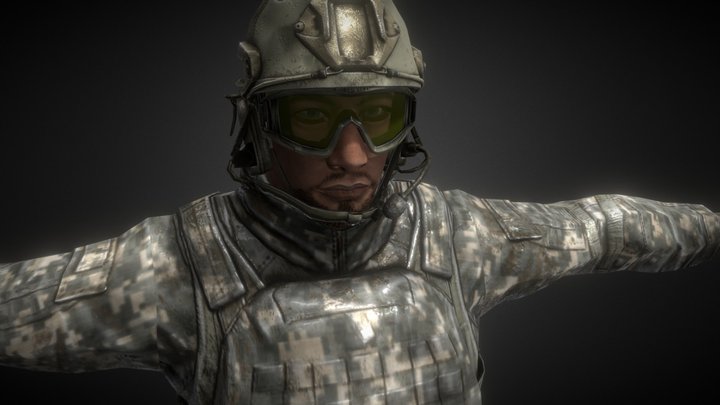 Character (Type Tactical Man 1) 3D Model