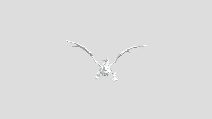 undead Skeleton dragon 3D Model