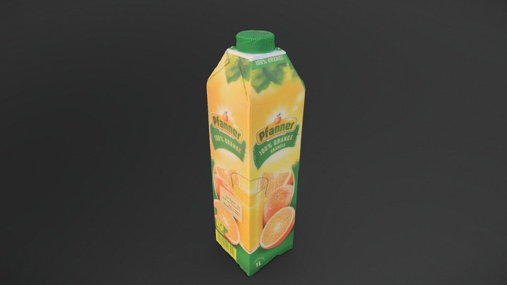 Orange juice box