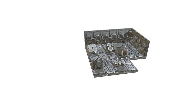 Space Ships 3 - Norjoran Tech Display 3D Model