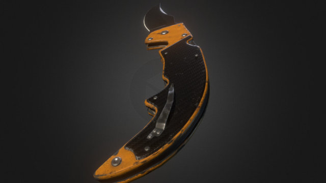 Falchion Knife 3D Model