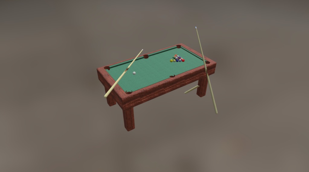 Pool Table - 3D model by griffinhay [7c41640] - Sketchfab