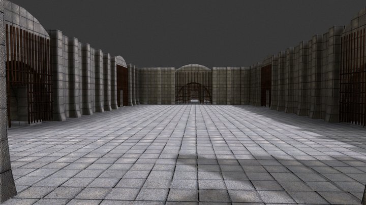 Complete Medieval Tiled Castle Interior 3D Model