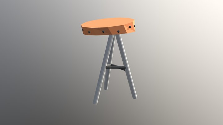 Bar Stool 3D Model