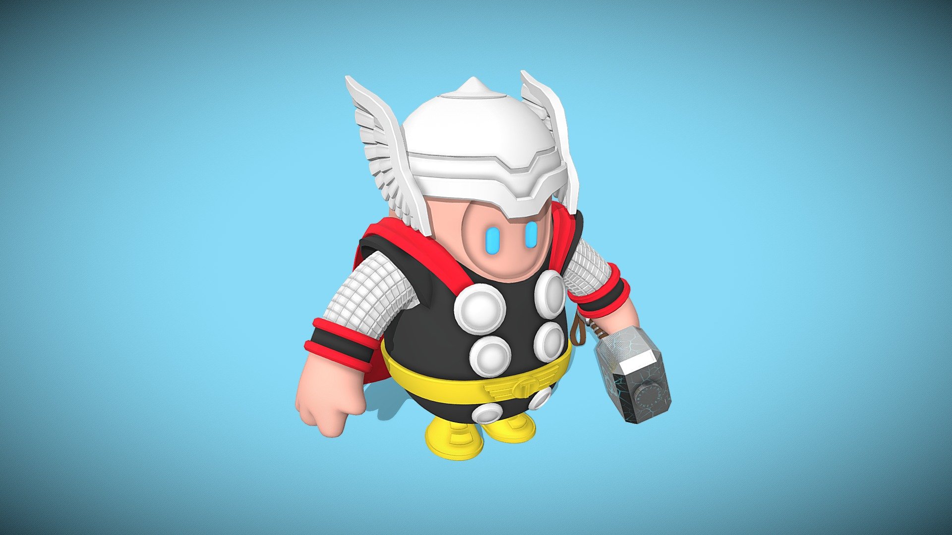 Thor (Fall-Guys) - 3D model by br0tt0 [7c449b0] - Sketchfab