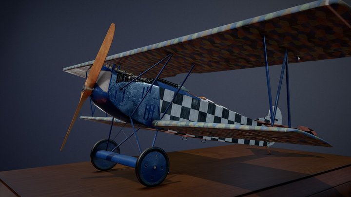 Fokker D. VII Willhelm Hippert – Modello 3D gratuito STL