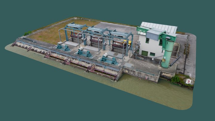 Danube Power-Plant 3D Model