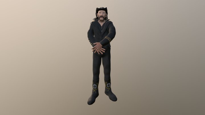 Lemmy Kilmister 3D Model