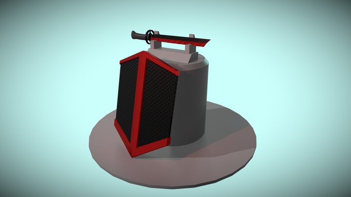 Modern/Futuristic Sword and Shield 3D Model