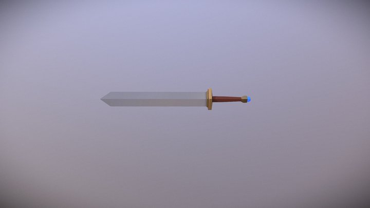 Blender Sword 3D Model