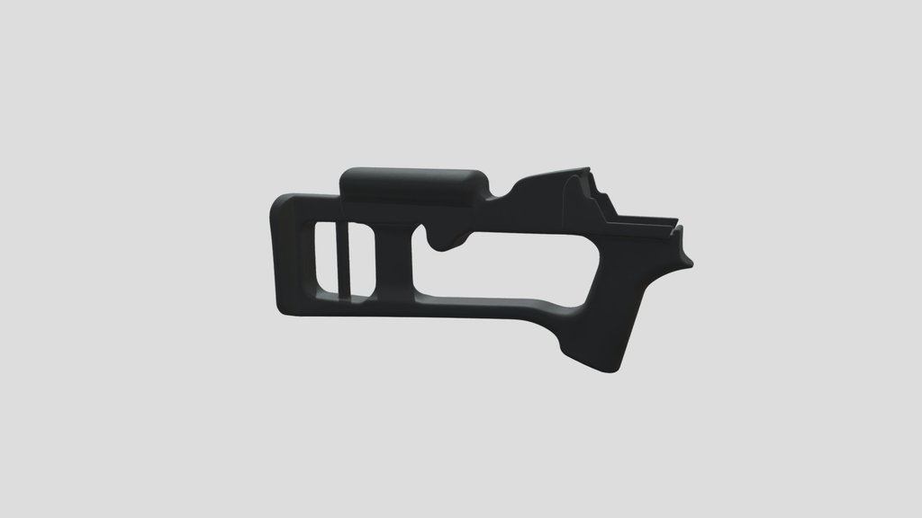 Skeletonized polymer rifle stock