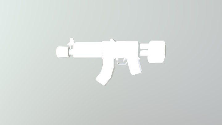TEXTURED GUN 3D Model