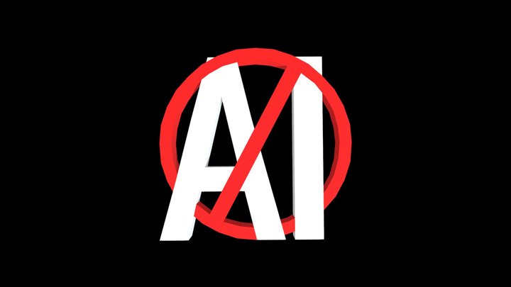 No AI - Say no to OPT-IN NoAI tag 3D Model