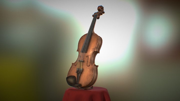 Vintage Violin 3D Model