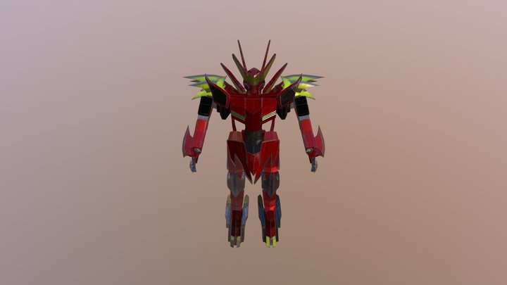 Mecha made for VR game (Exam Project) 3D Model