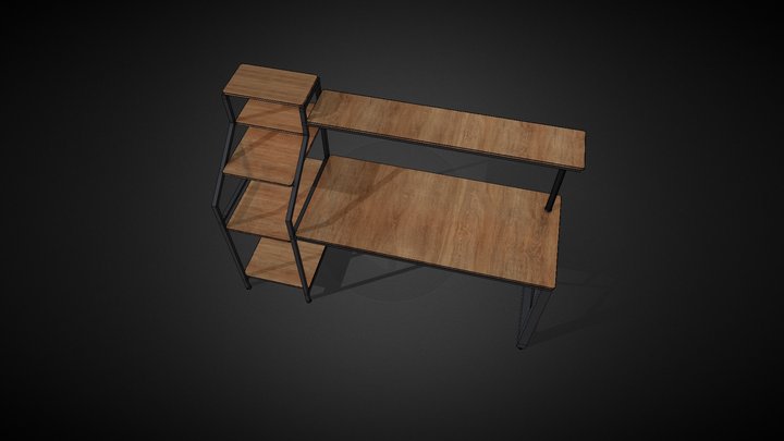 The Computer Table 3D Model