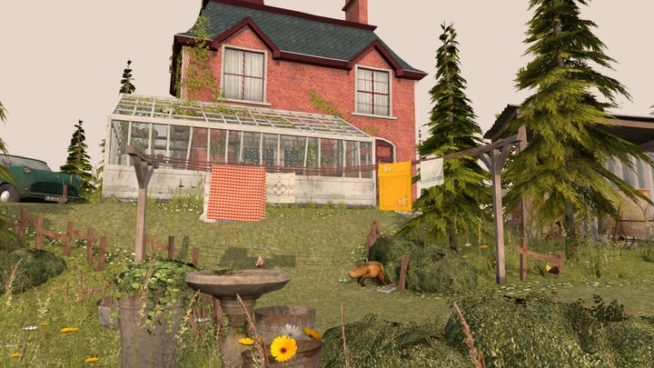 DAE Diorama - Grandma's house 3D Model