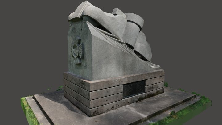 Monument of the Tank Regiment 3D Model