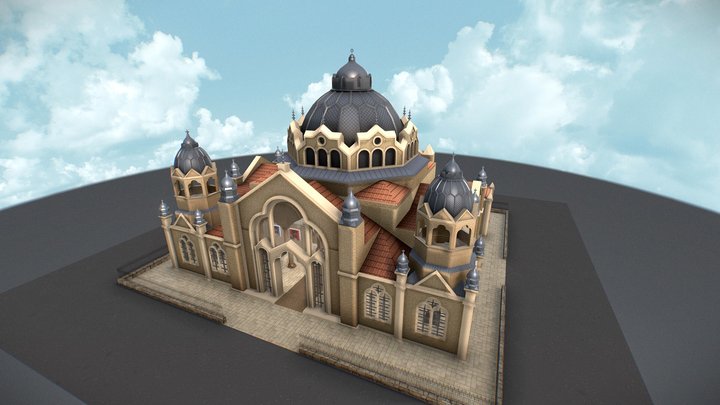 Synagogue Decentraland 3D Model