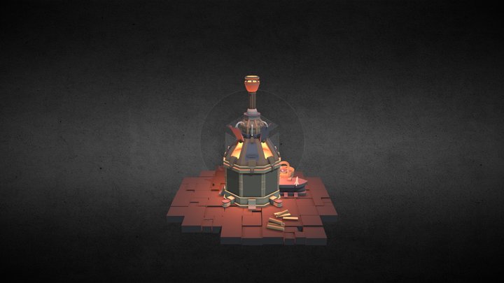 Coursed Work XYZ School "Forge" 3D Model