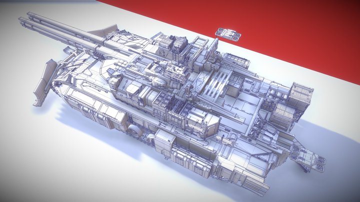Tank Cruiser 3D Model