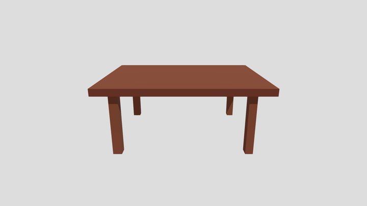 Restaurant Table 3D Model