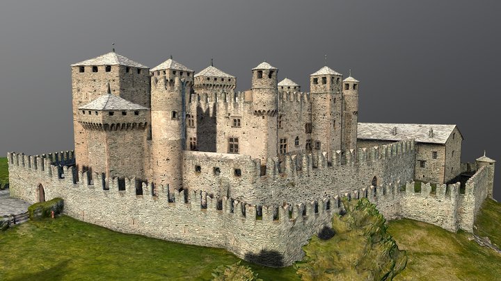 Fénis Castle 3D Model