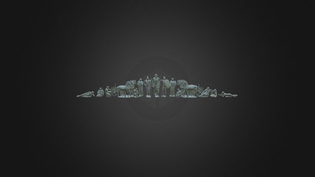Zeus at Olympia Closed Arrangement B 3D Model