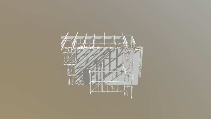 Block Wall 3D Model