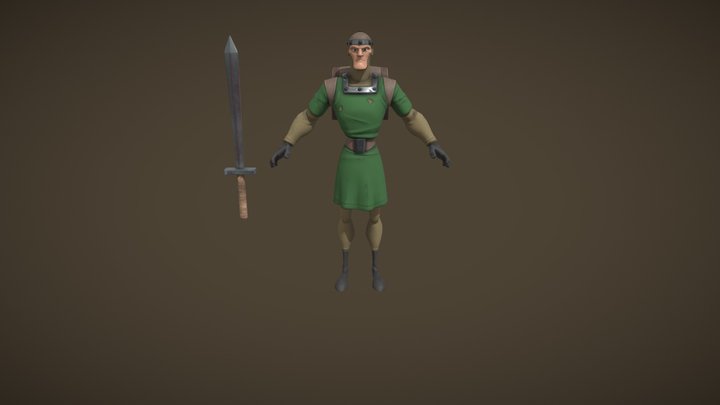 Texturing Bruckman Louis 3D Model