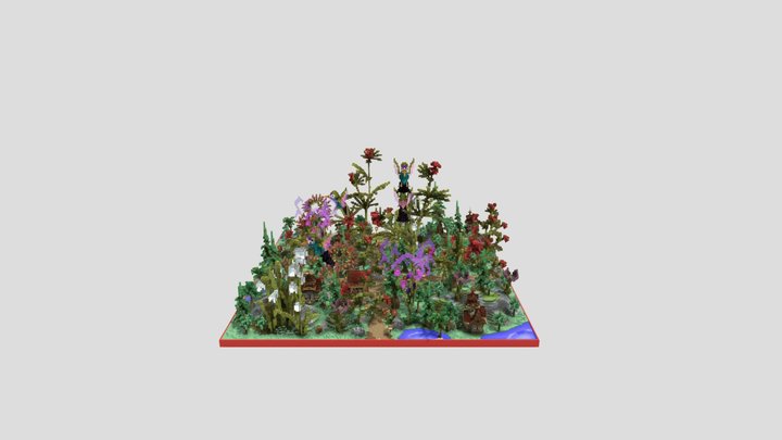 HCF/KitMap Spawn #3 Magical Garden (200x200) 3D Model