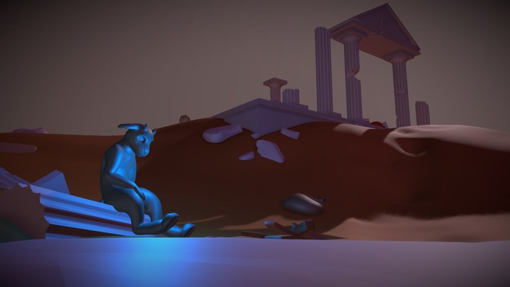 Desert - Cube World 3D Model