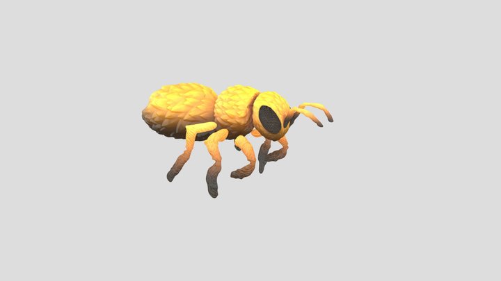 Poor little Wingless Bee 3D Model