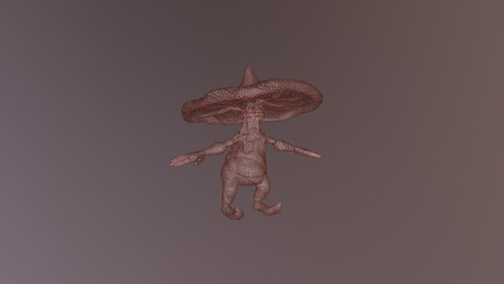 Mushroom Man_Body_Basemesh 3D Model