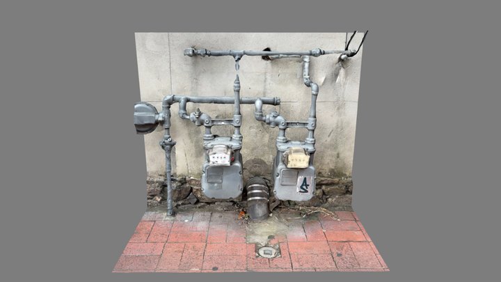 River Street Gas Meter 3D Model