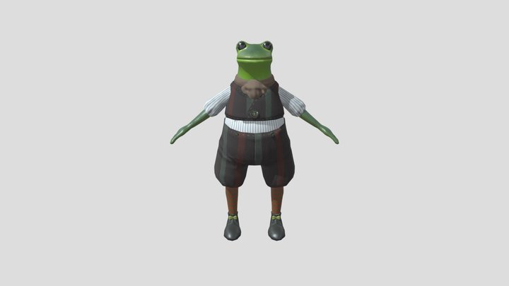 Frog Dude 3D Model