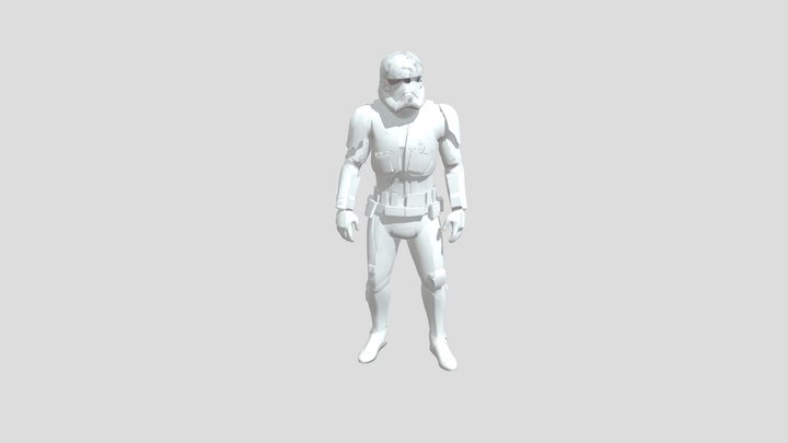 Desert-trooper-rigged 3D Model