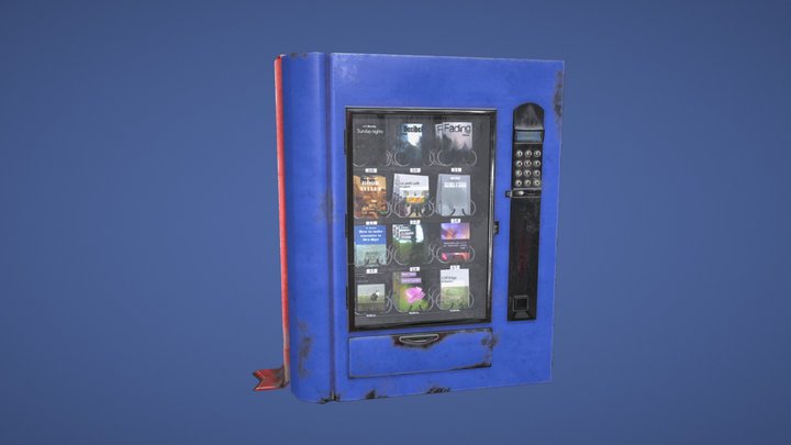 Book Vending Machine 3D Model